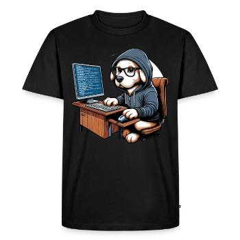 Ethical Hacking Analyst Ethical Cyber Security - Men's Premium Organic T-Shirt - black - Front - Nico (187cm)