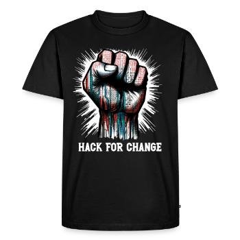 Ethical Hacking Analyst Ethical Cyber Security - Men's Premium Organic T-Shirt - black - Front - Nico (187cm)