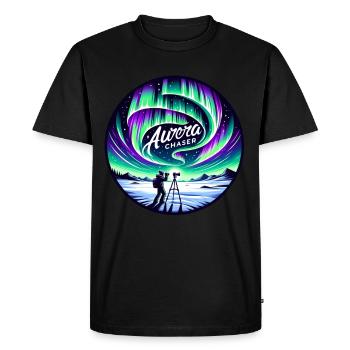 Aurora Aurora Tracker Alaska Wilderness - T-shirt Premium bio Homme - noir - Devant - Nico (187cm)