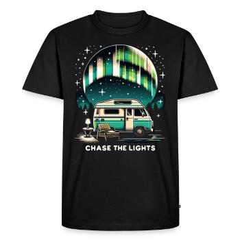 Aurora Aurora Tracker Alaska Wilderness - T-shirt Premium bio Homme - noir - Devant - Nico (187cm)