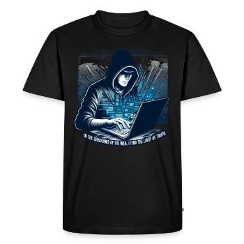 Ethical Hacking Analyst Ethical Cyber Security - Men's Premium Organic T-Shirt - black - Front - Nico (187cm)