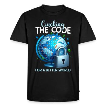Ethical Hacking Analyst Ethical Cyber Security - Men's Premium Organic T-Shirt - black - Front - Nico (187cm)