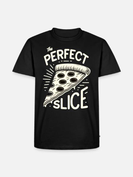 Funny pizza lover pizza enthusiast - Men's Premium Organic T-Shirt - black