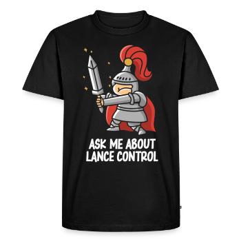 Knight Knight Medieval Renaissance Armor - Men's Premium Organic T-Shirt - black - Front - Nico (187cm)