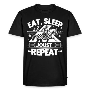 Knight Knight Medieval Renaissance Armor - Men's Premium Organic T-Shirt - black - Front - Nico (187cm)