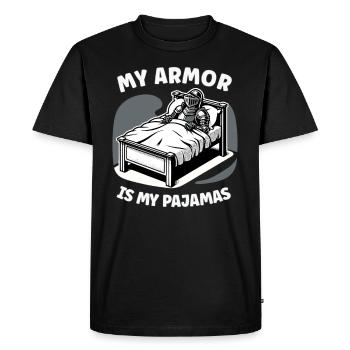 Knight Knight Medieval Renaissance Armor - Men's Premium Organic T-Shirt - black - Front - Nico (187cm)