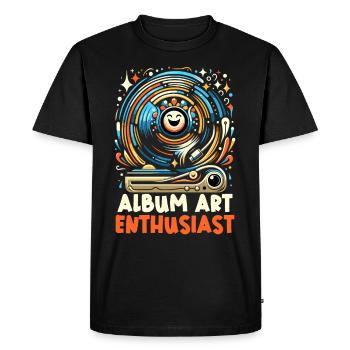 Disques vinyles Lp Collectionneurs Amateurs de disques - T-shirt Premium bio Homme - noir - Devant - Nico (187cm)