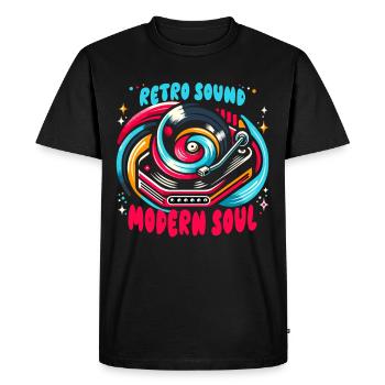 Disques vinyles Lp Collectionneurs Amateurs de disques - T-shirt Premium bio Homme - noir - Devant - Nico (187cm)