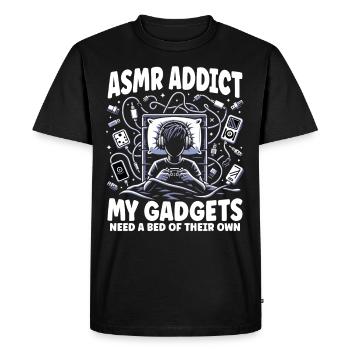 Asmr Chuchotement Asmr Enthousiaste Pleine conscience - T-shirt Premium bio Homme - noir - Devant - Nico (187cm)
