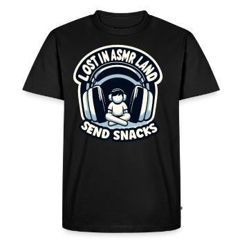 Asmr Chuchotement Asmr Enthousiaste Pleine conscience - T-shirt Premium bio Homme - noir - Devant - Nico (187cm)