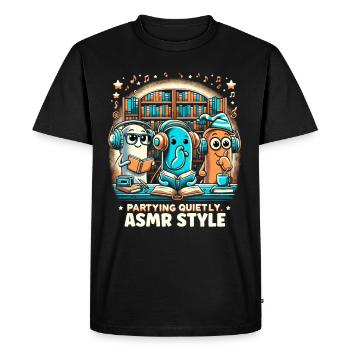Asmr Chuchotement Asmr Enthousiaste Pleine conscience - T-shirt Premium bio Homme - noir - Devant - Nico (187cm)