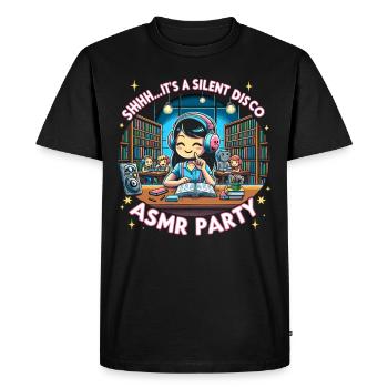 Asmr Chuchotement Asmr Enthousiaste Pleine conscience - T-shirt Premium bio Homme - noir - Devant - Nico (187cm)