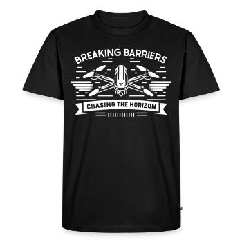 Drone pilote grand-père idée cadeau vieil homme avec - T-shirt Premium bio Homme - noir - Devant - Nico (187cm)