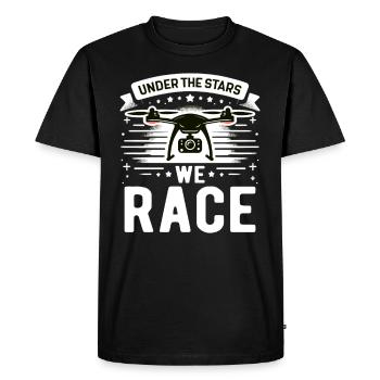 Drone pilote grand-père idée cadeau vieil homme avec - T-shirt Premium bio Homme - noir - Devant - Nico (187cm)