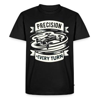 Drone pilote grand-père idée cadeau vieil homme avec - T-shirt Premium bio Homme - noir - Devant - Nico (187cm)