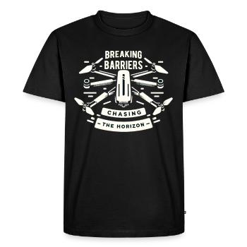 Drone pilote grand-père idée cadeau vieil homme avec - T-shirt Premium bio Homme - noir - Devant - Nico (187cm)