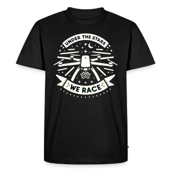 Drone pilote grand-père idée cadeau vieil homme avec - T-shirt Premium bio Homme - noir - Devant - Nico (187cm)