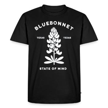 Texas Fleurs sauvages Saison Champs Fleurs Texas - T-shirt Premium bio Homme - noir - Devant - Nico (187cm)