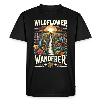Texas Wildflowers Season Fields Flowers Texas - Men's Premium Organic T-Shirt - black - Front - Nico (187cm)