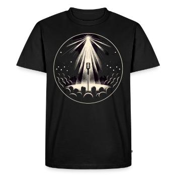 Poésie Slam Écrivain Poète Littérature Slam Journée de la poésie - T-shirt Premium bio Homme - noir - Devant - Nico (187cm)