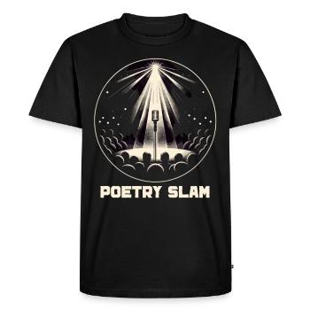 Poésie Slam Écrivain Poète Littérature Slam Journée de la poésie - T-shirt Premium bio Homme - noir - Devant - Nico (187cm)