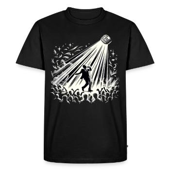 Poésie Slam Écrivain Poète Littérature Slam Journée de la poésie - T-shirt Premium bio Homme - noir - Devant - Nico (187cm)