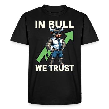 Traders d’actions, Traders Forex, Trading d’investisseurs - T-shirt Premium bio Homme - noir - Devant - Nico (187cm)
