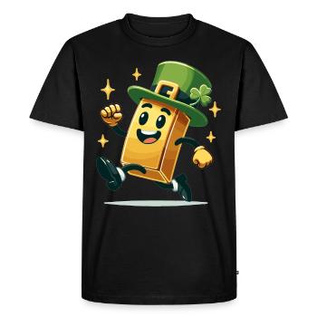 Trader d’or Forex Trader XAUUSD Trader - T-shirt Premium bio Homme - noir - Devant - Nico (187cm)