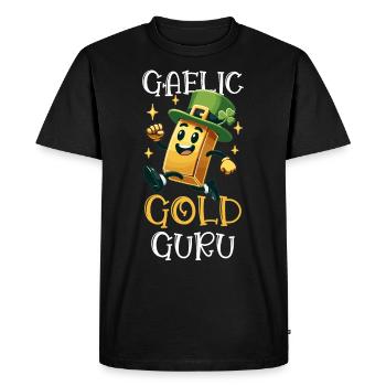 Trader d’or Forex Trader XAUUSD Trader - T-shirt Premium bio Homme - noir - Devant - Nico (187cm)