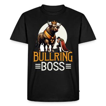 Rodéo Taureau Équitation Bétail Exposition Fermier Bovins - T-shirt Premium bio Homme - noir - Devant - Nico (187cm)