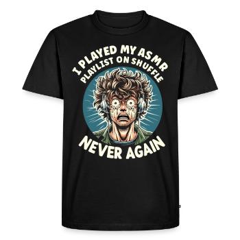 Asmr Chuchotant Asmr Enthousiaste Pleine Conscience - T-shirt Premium bio Homme - noir - Devant - Nico (187cm)