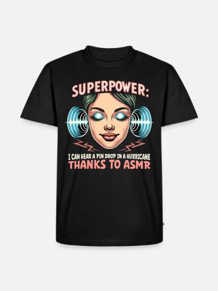 Asmr Whispering Asmr Enthusiast Mindfulness - Men's Premium Organic T-Shirt - black