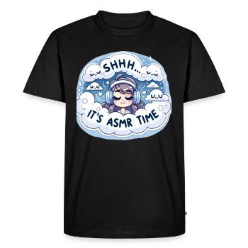 Asmr Chuchotant Asmr Enthousiaste Pleine Conscience - T-shirt Premium bio Homme - noir - Devant - Nico (187cm)