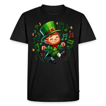 Irish Dancing Ireland Outfit Irish Music - Men's Premium Organic T-Shirt - black - Front - Nico (187cm)