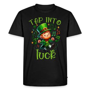 Irish Dancing Ireland Outfit Irish Music - Men's Premium Organic T-Shirt - black - Front - Nico (187cm)