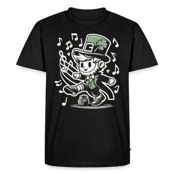 Irish Dancing Ireland Outfit Irish Music - Men's Premium Organic T-Shirt - black - Front - Nico (187cm)