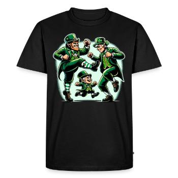 Irish Dancing Ireland Outfit Irish Music - Men's Premium Organic T-Shirt - black - Front - Nico (187cm)