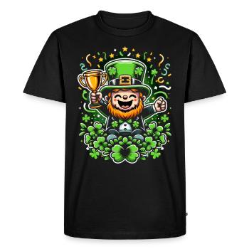 Irish Dancing Ireland Outfit Irish Music - Men's Premium Organic T-Shirt - black - Front - Nico (187cm)