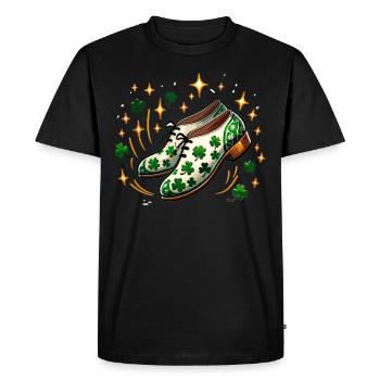 Irish Dancing Ireland Outfit Irish Music - Men's Premium Organic T-Shirt - black - Front - Nico (187cm)