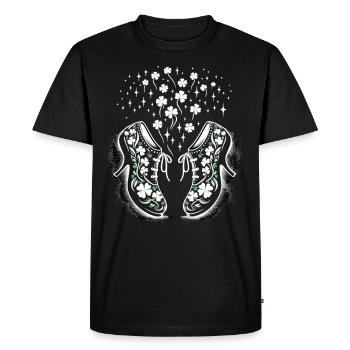 Irish Dancing Ireland Outfit Irish Music - Men's Premium Organic T-Shirt - black - Front - Nico (187cm)