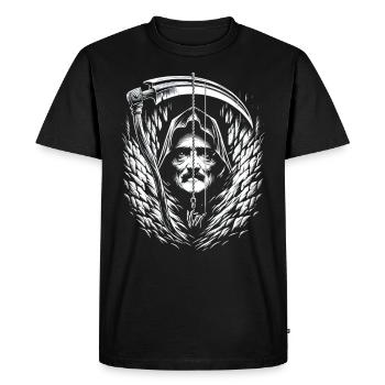 Edgar Allan Poe Fan, littérature classique, - T-shirt Premium bio Homme - noir - Devant - Nico (187cm)