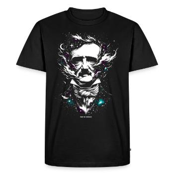 Edgar Allan Poe Fan, littérature classique, - T-shirt Premium bio Homme - noir - Devant - Nico (187cm)