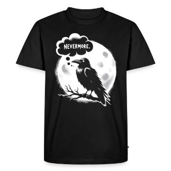 Edgar Allan Poe Fan, littérature classique, - T-shirt Premium bio Homme - noir - Devant - Nico (187cm)