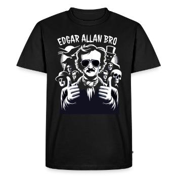 Edgar Allan Poe Fan, Klassische Literatur, - Männer Premium Bio T-Shirt - Schwarz - Vorne - Nico (187cm)