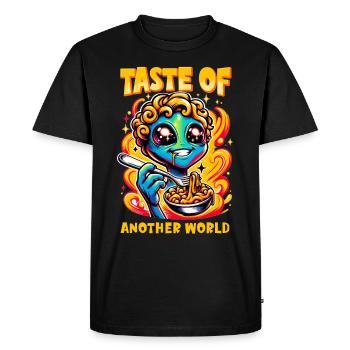 Alien Extraterrestrial Area 51 Ufo Space Geek - Men's Premium Organic T-Shirt - black - Front - Nico (187cm)
