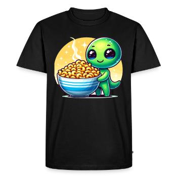 Alien Extraterrestrial Area 51 Ufo Space Geek - Men's Premium Organic T-Shirt - black - Front - Nico (187cm)