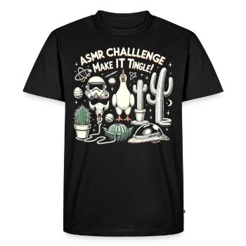 Asmr Chuchotement Asmr Enthousiaste Pleine conscience - T-shirt Premium bio Homme - noir - Devant - Nico (187cm)