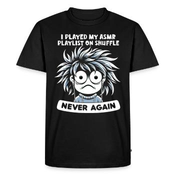 Asmr Chuchotant Asmr Enthousiaste Pleine Conscience - T-shirt Premium bio Homme - noir - Devant - Nico (187cm)