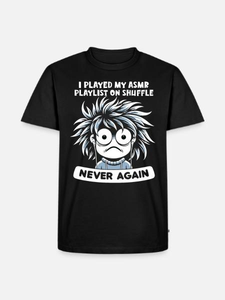 Asmr Whispering Asmr Enthusiast Mindfulness - Men's Premium Organic T-Shirt - black