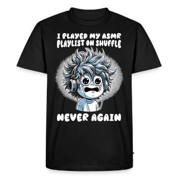 Asmr Chuchotant Asmr Enthousiaste Pleine Conscience - T-shirt Premium bio Homme - noir - Devant - Nico (187cm)
